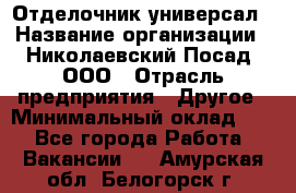 Отделочник-универсал › Название организации ­ Николаевский Посад, ООО › Отрасль предприятия ­ Другое › Минимальный оклад ­ 1 - Все города Работа » Вакансии   . Амурская обл.,Белогорск г.